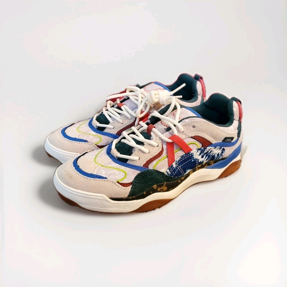 Vans Unisex Varix Wc Tie Dye Clash Skate Sneakers 721356 M7/ W8.5 Antique White